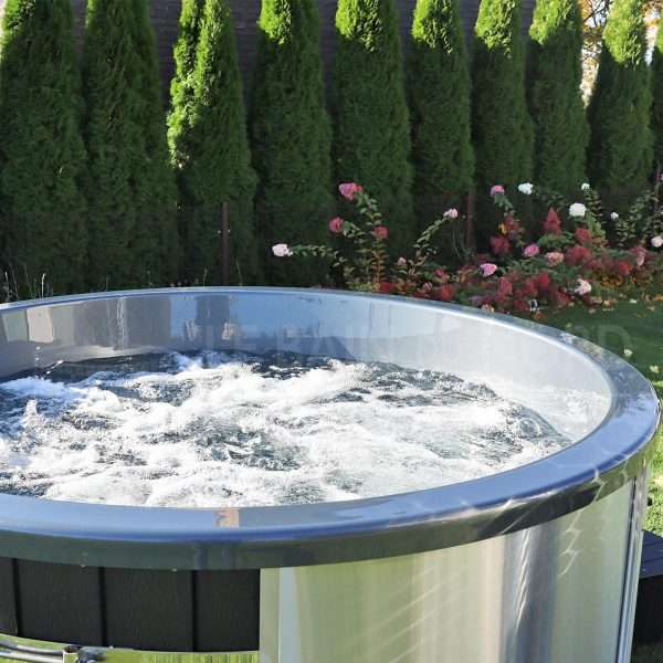 Bain Nordique rond de 200cm pour 5-6 personnes avec poêle intégré 16/9 – Image 4