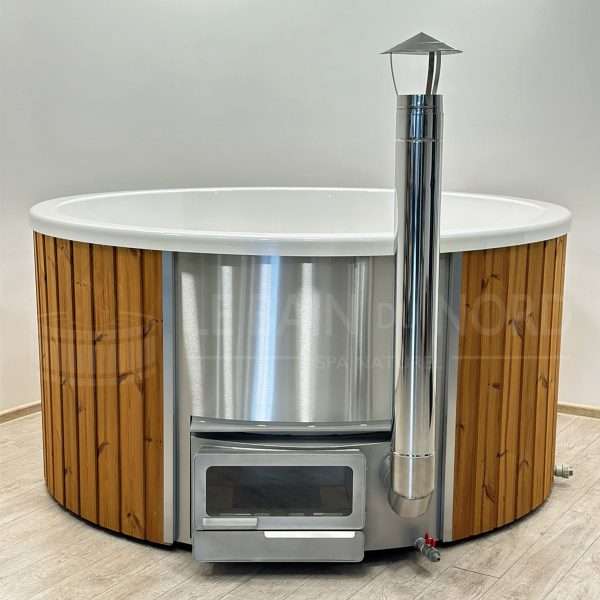 Bain Nordique rond de 225cm pour 7-8 personnes avec poêle intégré 16/9 – Image 2